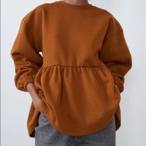 Zara Peplum Sweatshirt